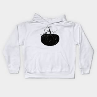 Dark Halloween Pumpkin Kids Hoodie